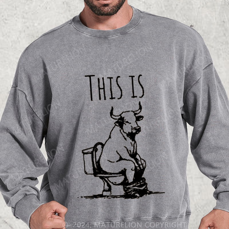 Maturelion This Is Bullshit Washed Sweatshirt