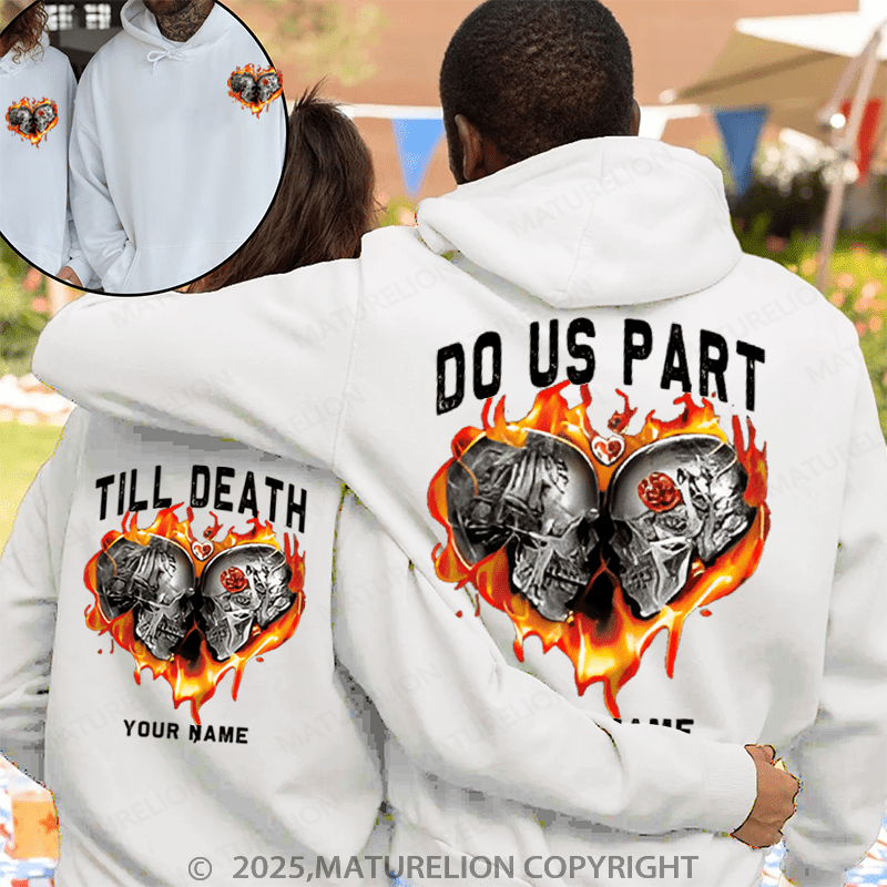 Maturelion Till Death Do Us Part Couple Hoodie