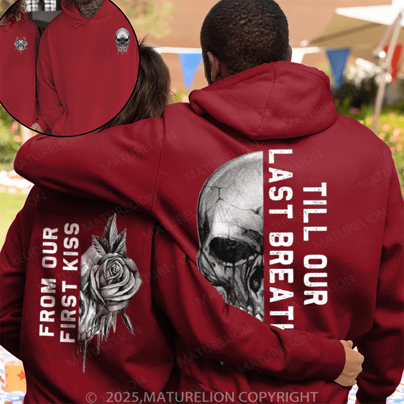 Maturelion Till Death Do Us Part Couple Hoodie