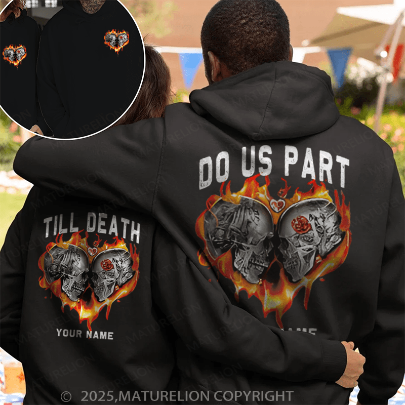 Maturelion Till Death Do Us Part Couple Hoodie