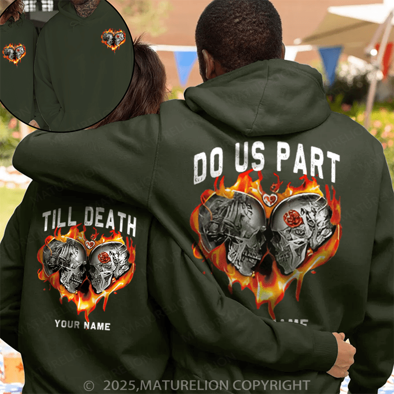 Maturelion Till Death Do Us Part Couple Hoodie