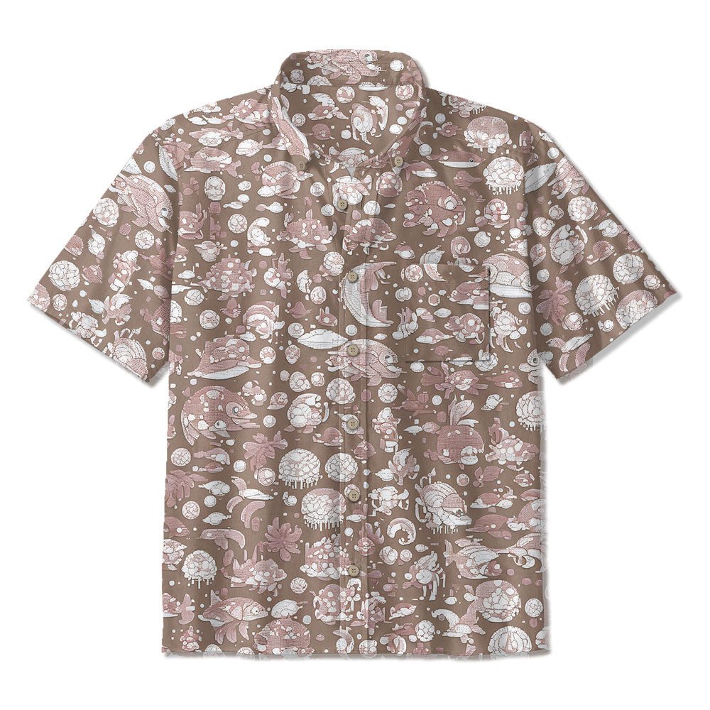 Maturelion Undersea Collection Printed Hawaiian Shirt