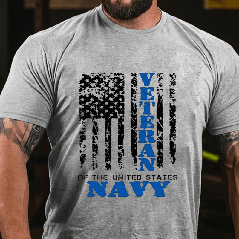 Maturelion Veteran Of The United States Navy Cotton T-Shirt