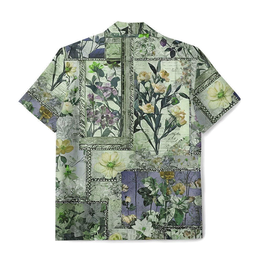 Maturelion Vintage Floral Hawaiian Shirt