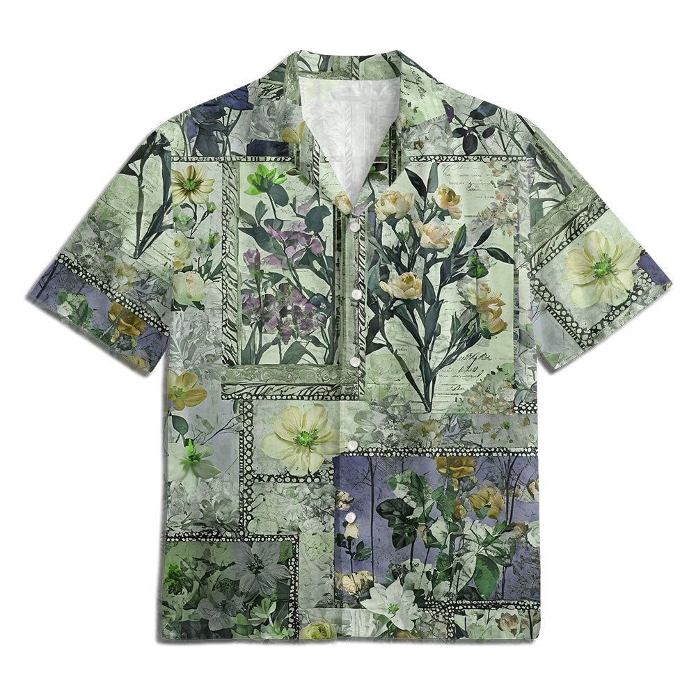 Maturelion Vintage Floral Hawaiian T-shirts