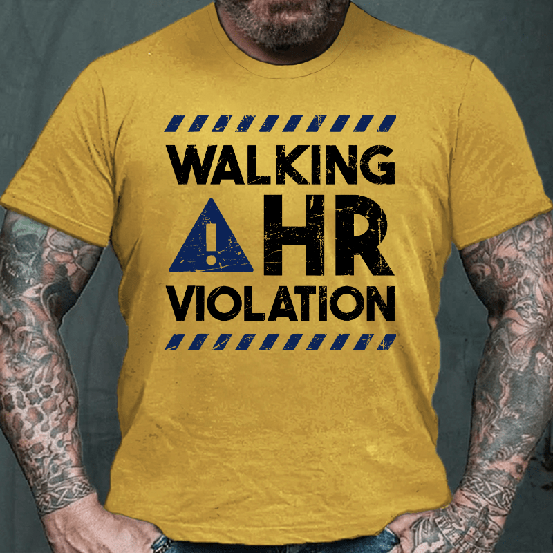 Maturelion Walking HR Violation Human Resources T-shirt