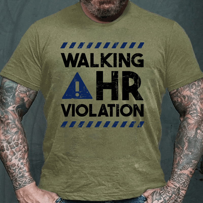 Maturelion Walking HR Violation Human Resources T-shirt