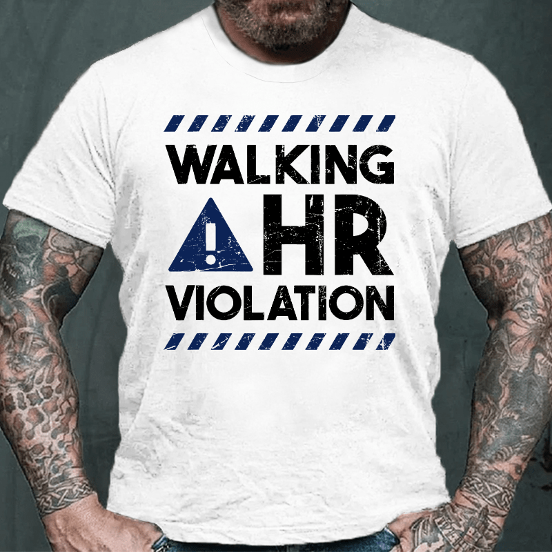 Maturelion Walking HR Violation Human Resources T-shirt