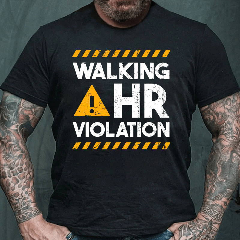 Maturelion Walking HR Violation Human Resources T-shirt