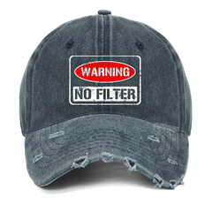 Maturelion Warning No Filter Washed Vintage Cap