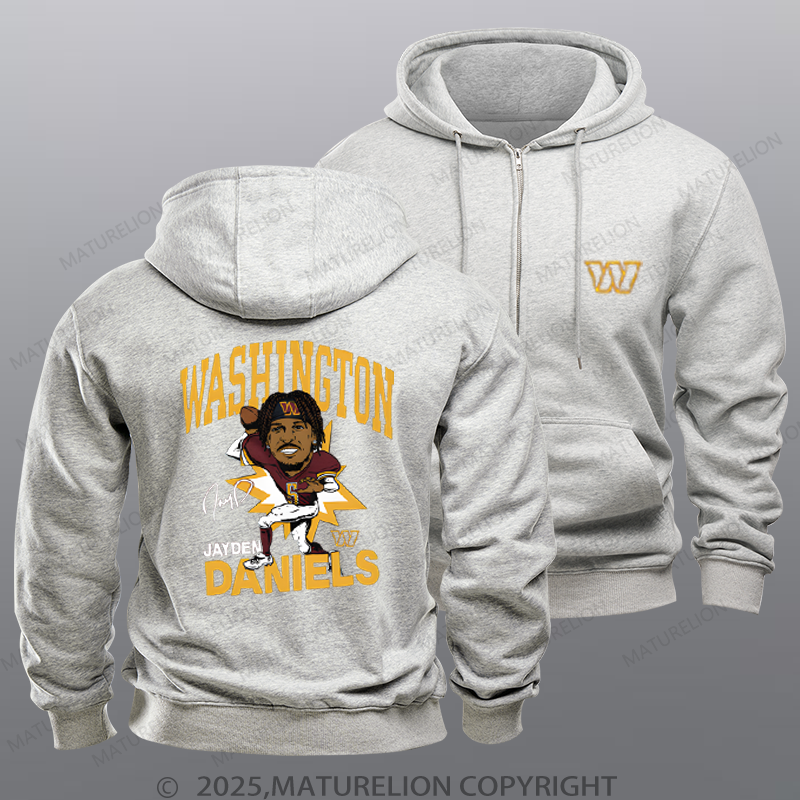 Maturelion Washington Daniels Nfl Zipper Hoodie