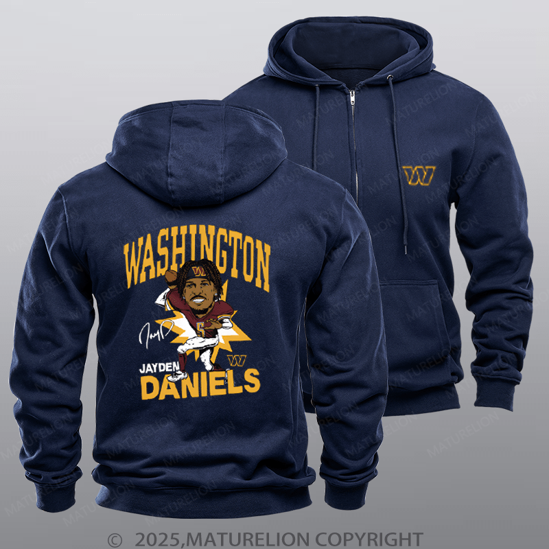 Maturelion Washington Daniels Nfl Zipper Hoodie