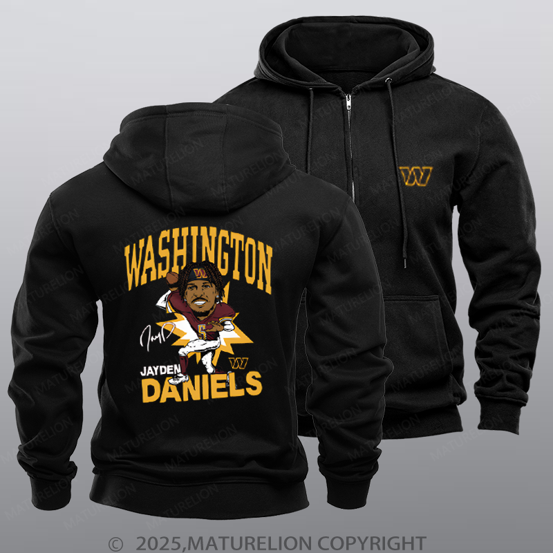 Maturelion Washington Daniels Nfl Zipper Hoodie