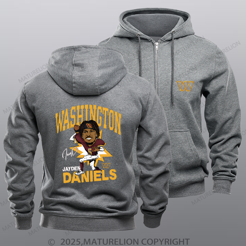 Maturelion Washington Daniels Nfl Zipper Hoodie