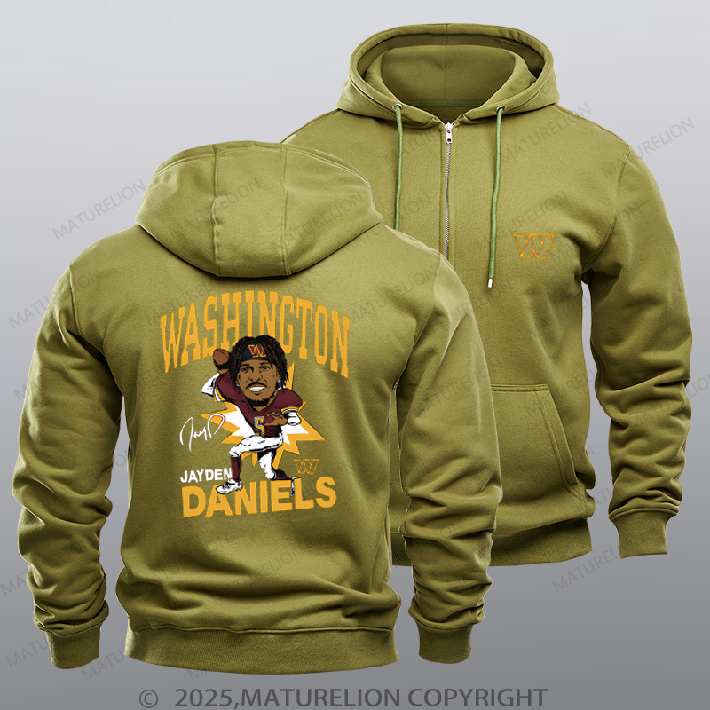 Maturelion Washington Daniels Nfl Zipper Hoodie