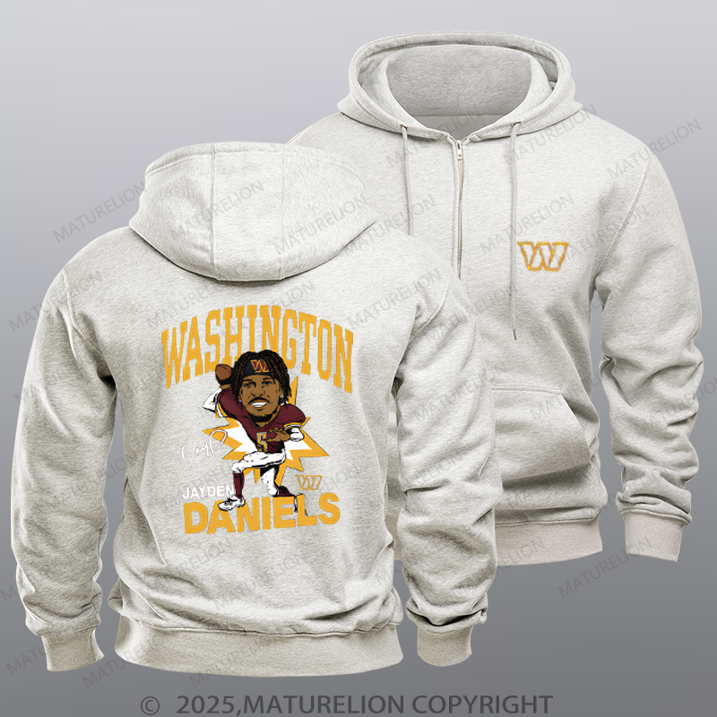 Maturelion Washington Daniels Nfl Zipper Hoodie