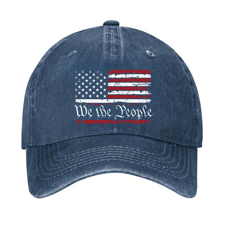 Maturelion We The People USA Flag Print America Cap