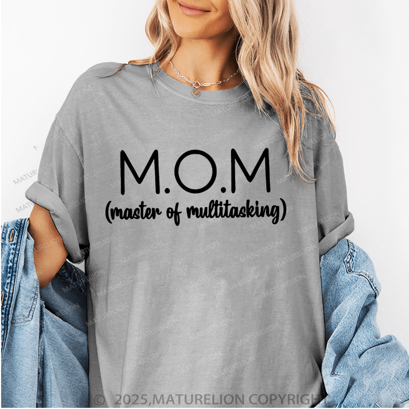 Maturelion Women T-Shirt Mom Master Of Multitasking Funny T-Shirt