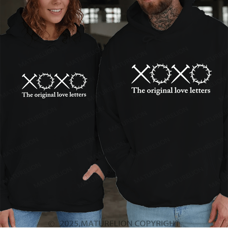 Maturelion Xoxo The Original Love Letters Couple Hoodie