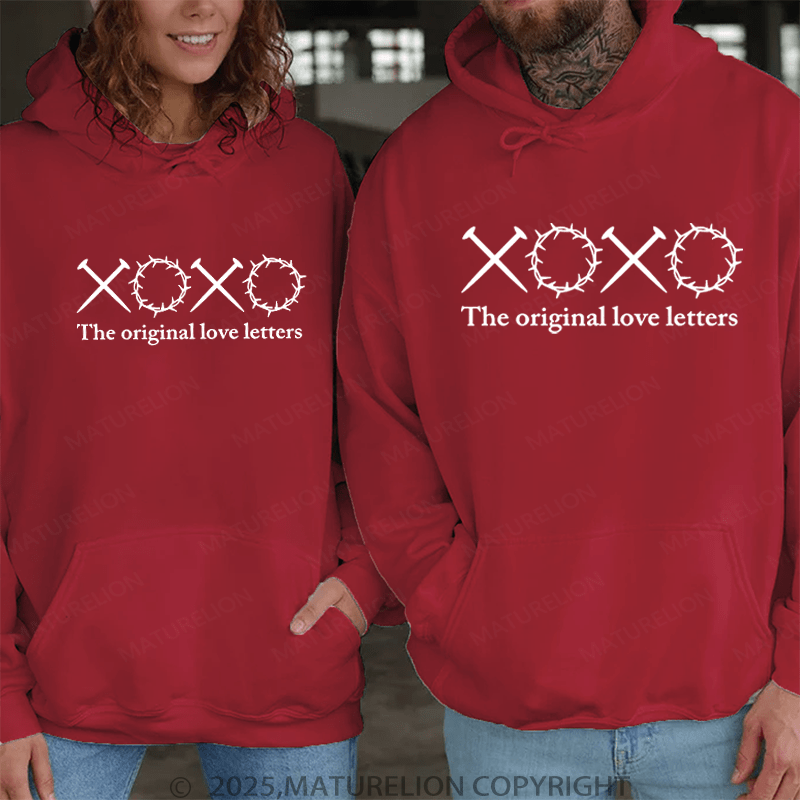 Maturelion Xoxo The Original Love Letters Couple Hoodie