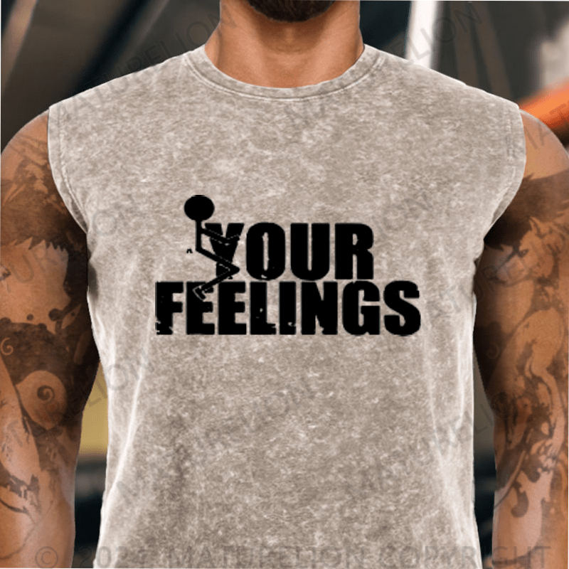 Maturelion Your Feelings Vintage Washed Tank Top