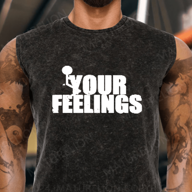 Maturelion Your Feelings Vintage Washed Tank Top