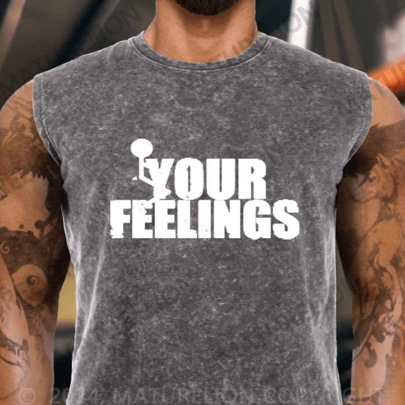 Maturelion Your Feelings Vintage Washed Tank Top