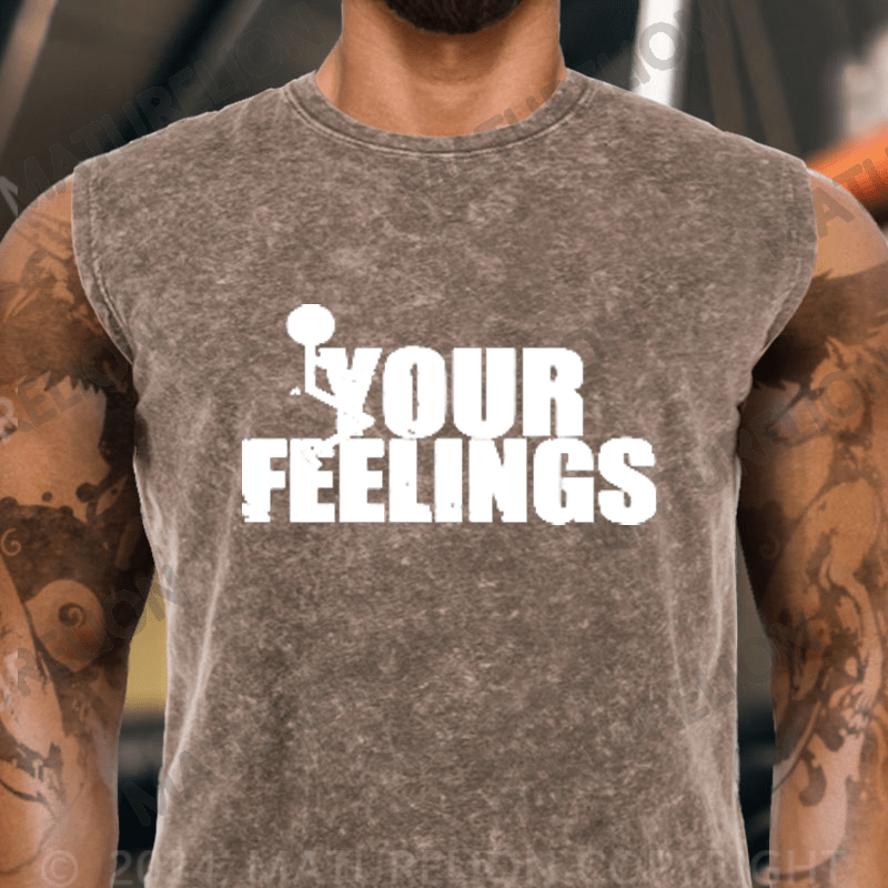 Maturelion Your Feelings Vintage Washed Tank Top