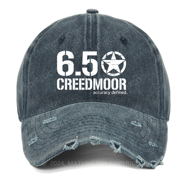 Maturelion 6.5 Creedmoor Accuracy Defined Washed Vintage Cap