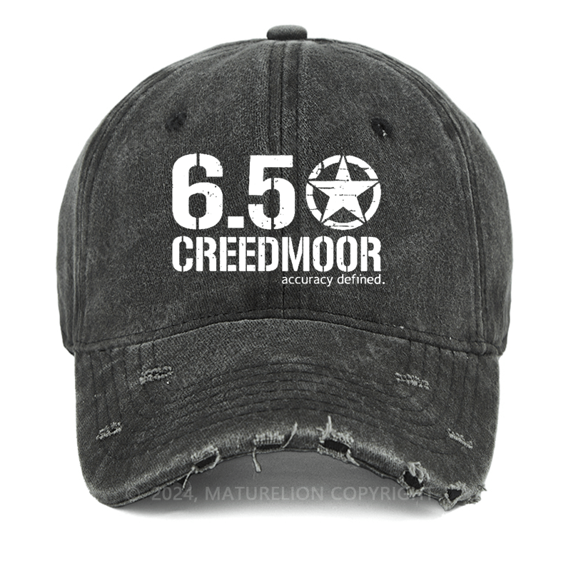 Maturelion 6.5 Creedmoor Accuracy Defined Washed Vintage Cap