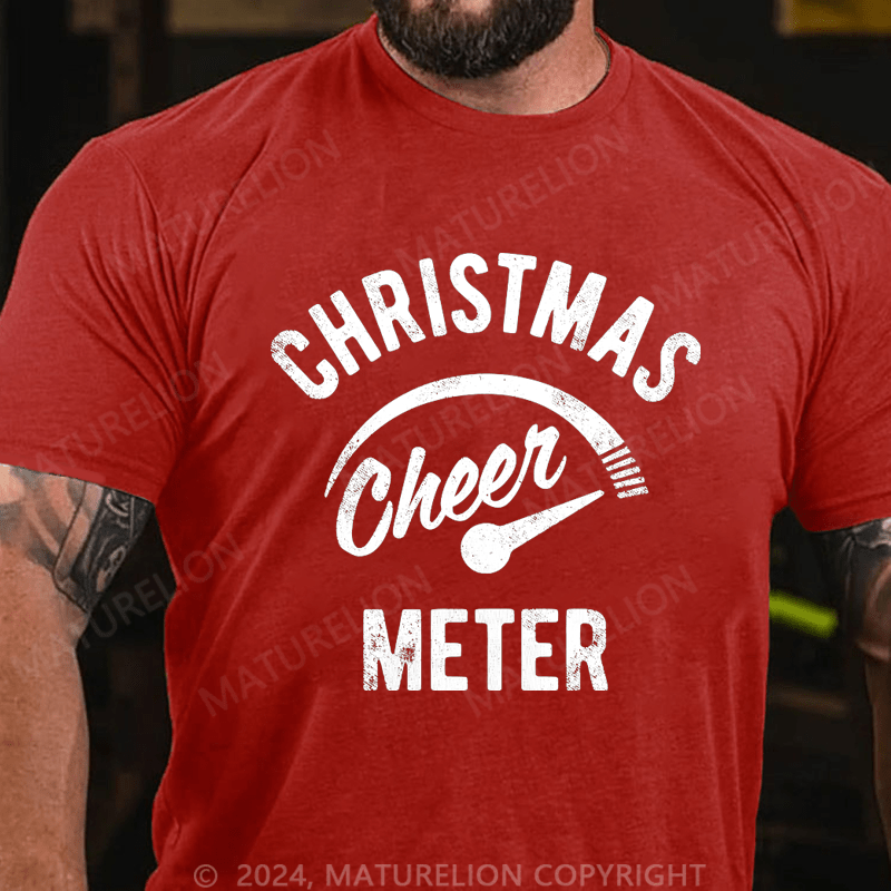 Maturelion Christmas Cheer Meter T-Shirt