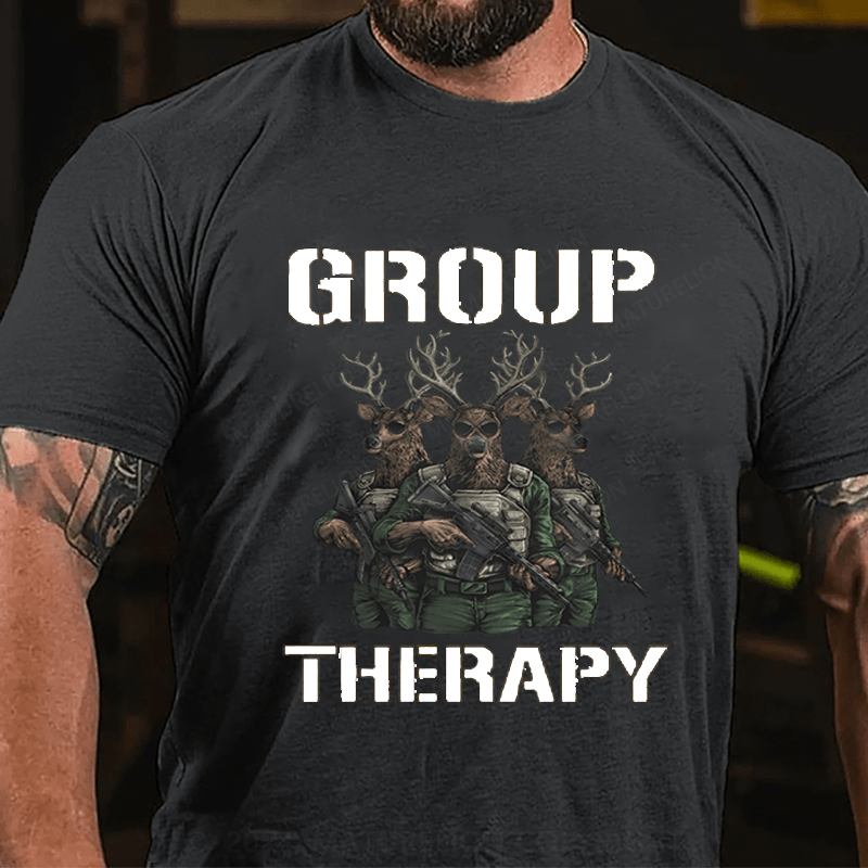 Maturelion Christmas T-Shirt Group Therapy T-shirt