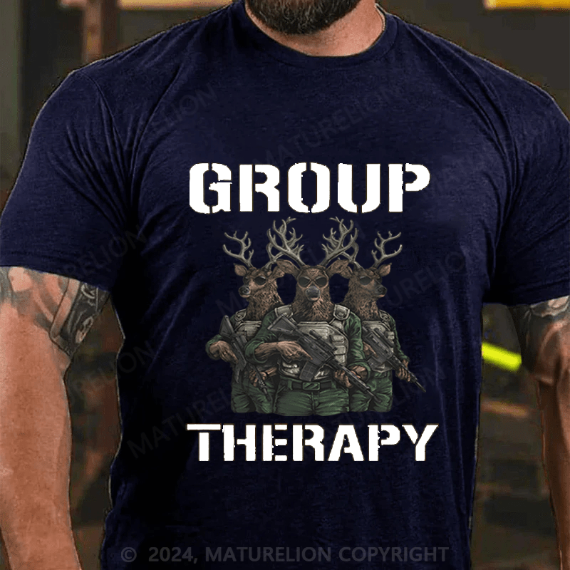 Maturelion Christmas T-Shirt Group Therapy T-shirt