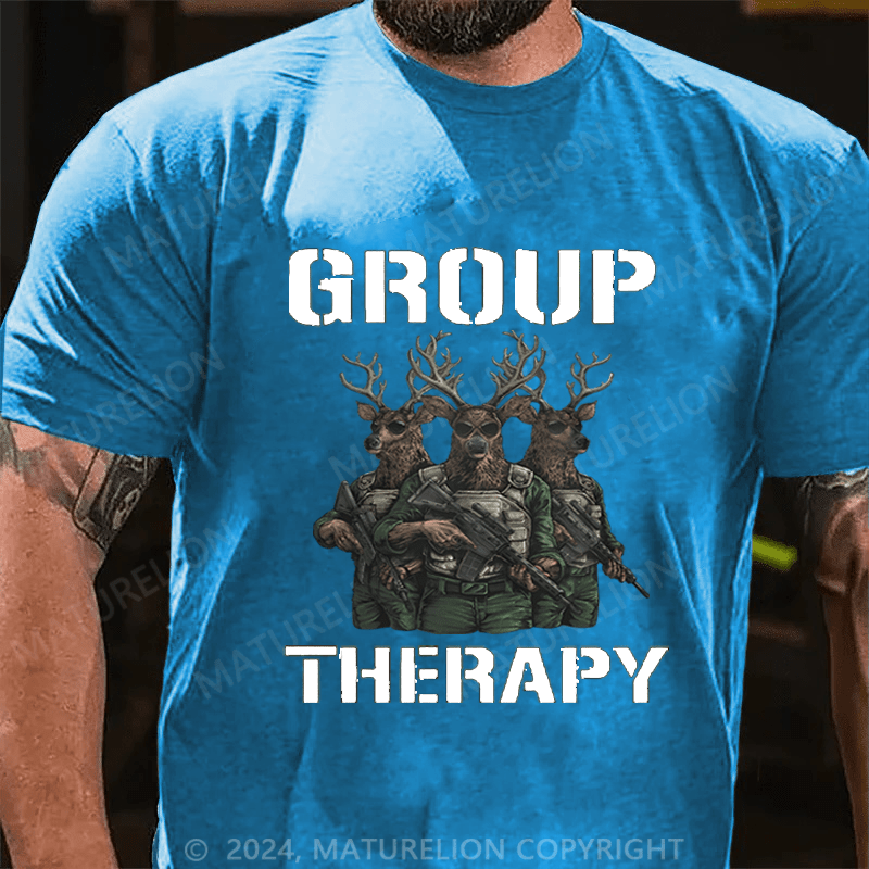 Maturelion Christmas T-Shirt Group Therapy T-shirt