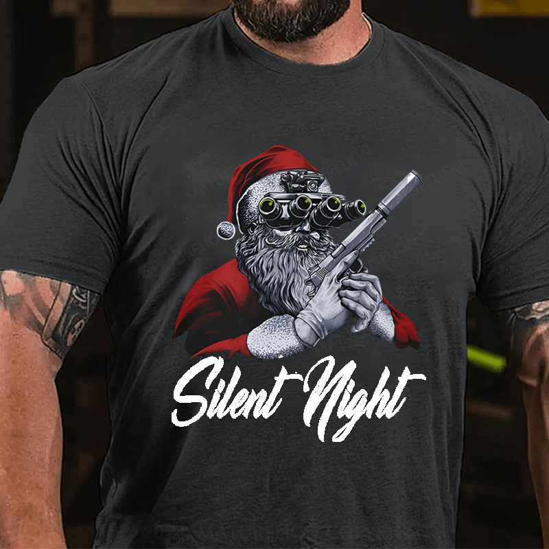 Maturelion Christmas T-Shirt Silent Night T-shirt