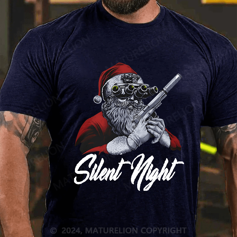 Maturelion Christmas T-Shirt Silent Night T-shirt