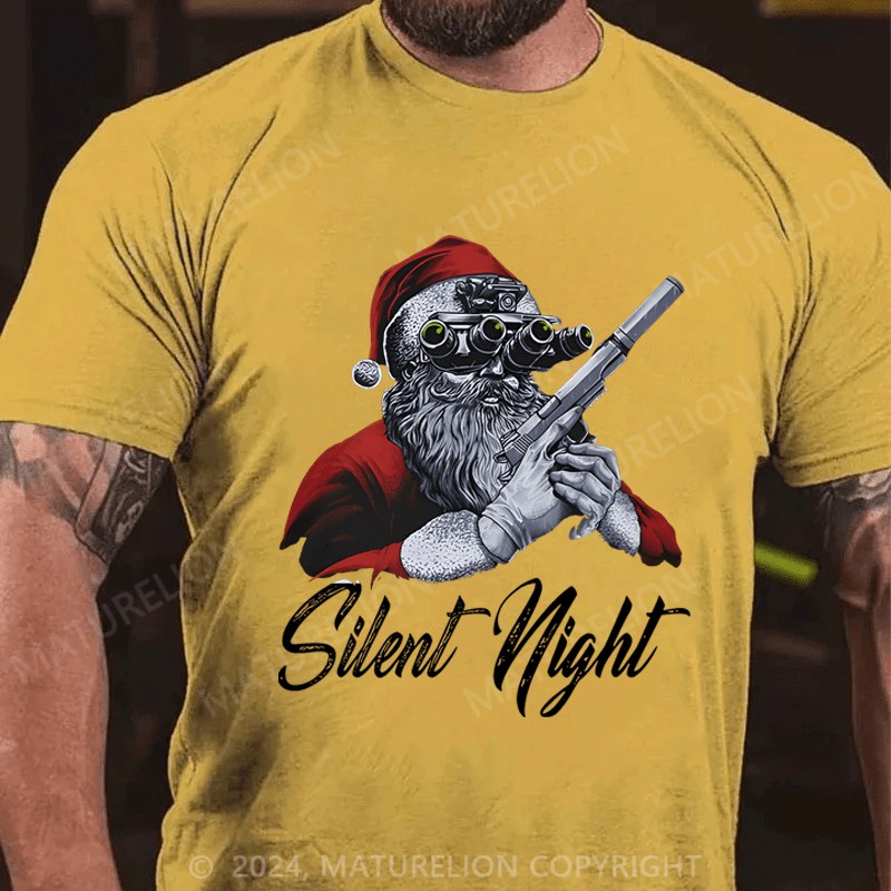 Maturelion Christmas T-Shirt Silent Night T-shirt