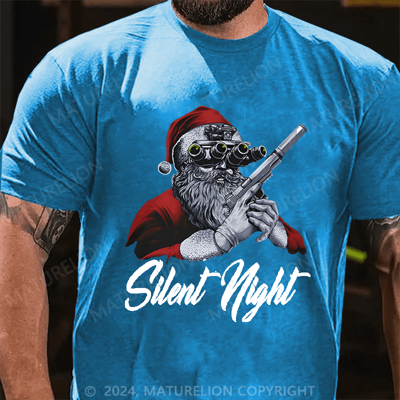 Maturelion Christmas T-Shirt Silent Night T-shirt