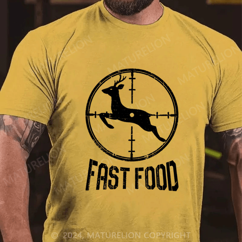 Maturelion Fast Food Cotton T-shirt