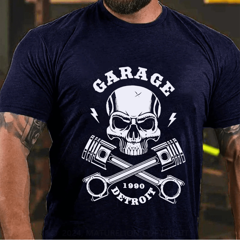 Maturelion Personalized Garage 1990 Detrott Cotton T-Shirt