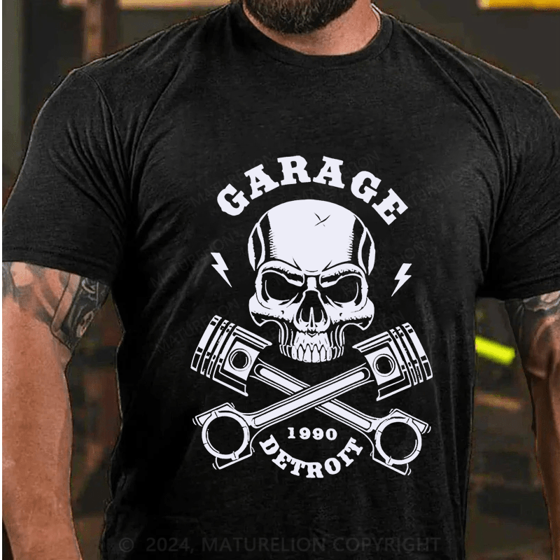 Maturelion Personalized Garage 1990 Detrott Cotton T-Shirt