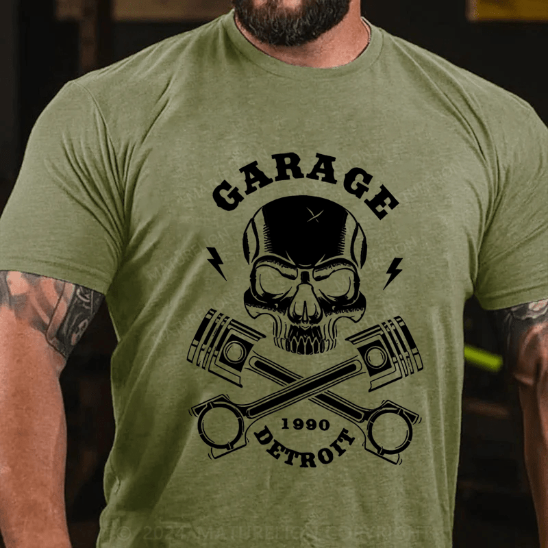 Maturelion Personalized Garage 1990 Detrott Cotton T-Shirt