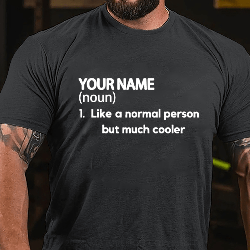 Maturelion Personalized Name Cotton T-Shirt