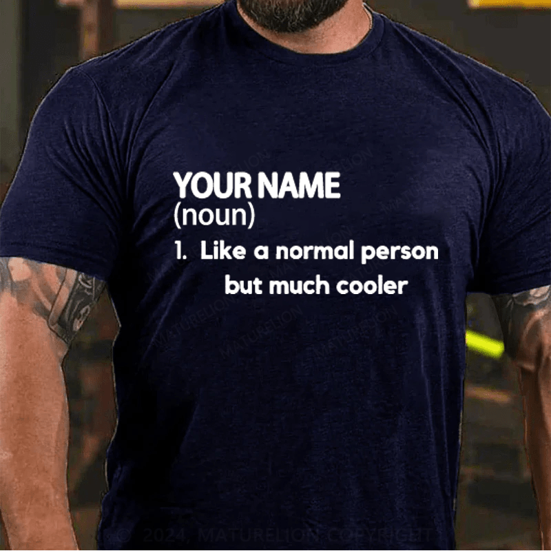 Maturelion Personalized Name Cotton T-Shirt