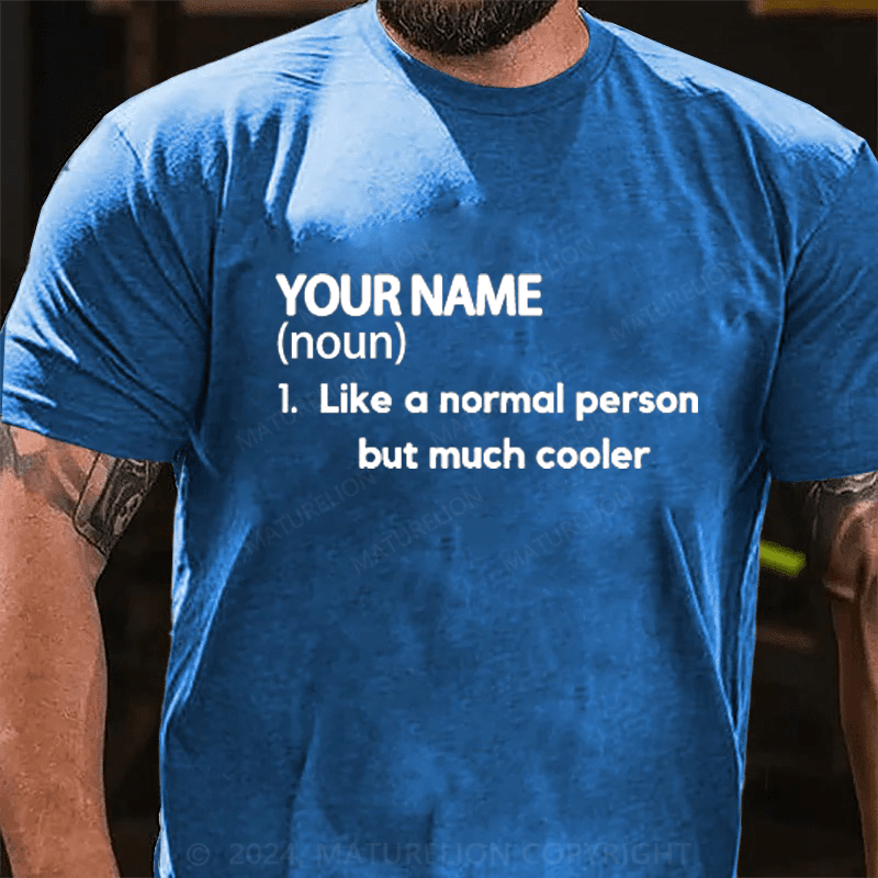 Maturelion Personalized Name Cotton T-Shirt