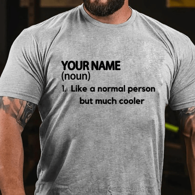 Maturelion Personalized Name Cotton T-Shirt