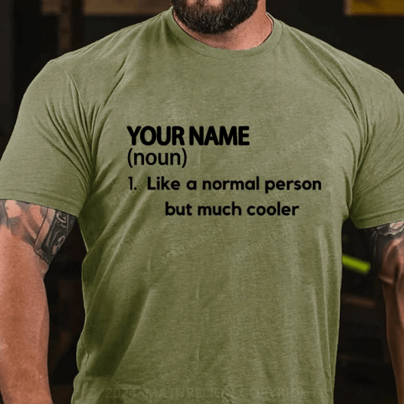 Maturelion Personalized Name Cotton T-Shirt