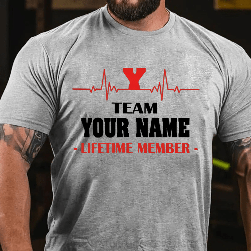 Maturelion Personalized Team Your Name Lifetime Member Cotton T-Shirt