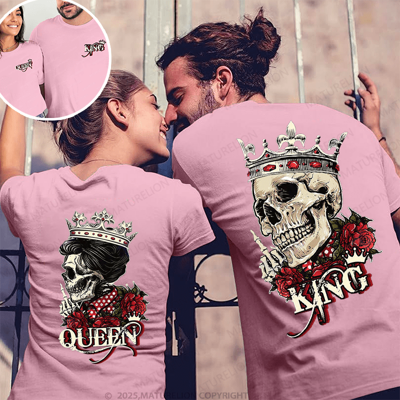 Maturelion Queen & King Couple T-Shirt