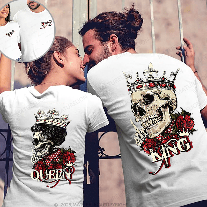 Maturelion Queen & King Couple T-Shirt